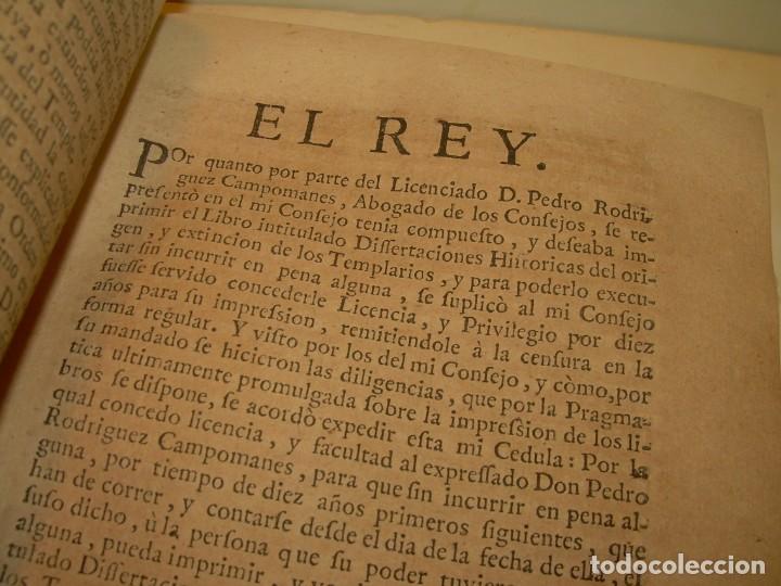 Libros antiguos: LIBRO PERGAMINO.TEMPLARIOS DISERTACIONES HISTORICAS Y ORDEN DE CAVALLERIA..AÑO 1747 - Foto 6 - 214342911