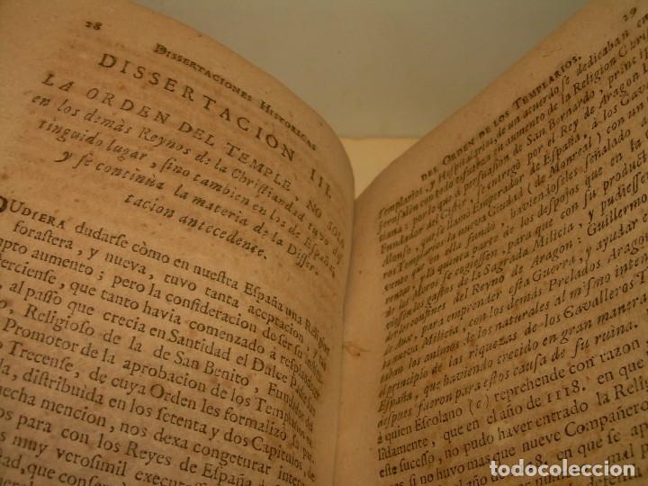 Libros antiguos: LIBRO PERGAMINO.TEMPLARIOS DISERTACIONES HISTORICAS Y ORDEN DE CAVALLERIA..AÑO 1747 - Foto 11 - 214342911