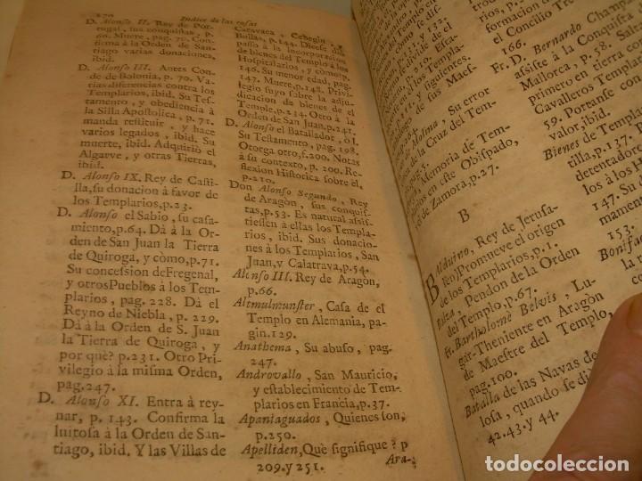Libros antiguos: LIBRO PERGAMINO.TEMPLARIOS DISERTACIONES HISTORICAS Y ORDEN DE CAVALLERIA..AÑO 1747 - Foto 17 - 214342911