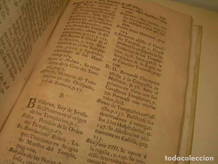 Libros antiguos: LIBRO PERGAMINO.TEMPLARIOS DISERTACIONES HISTORICAS Y ORDEN DE CAVALLERIA..AÑO 1747 - Foto 18 - 214342911