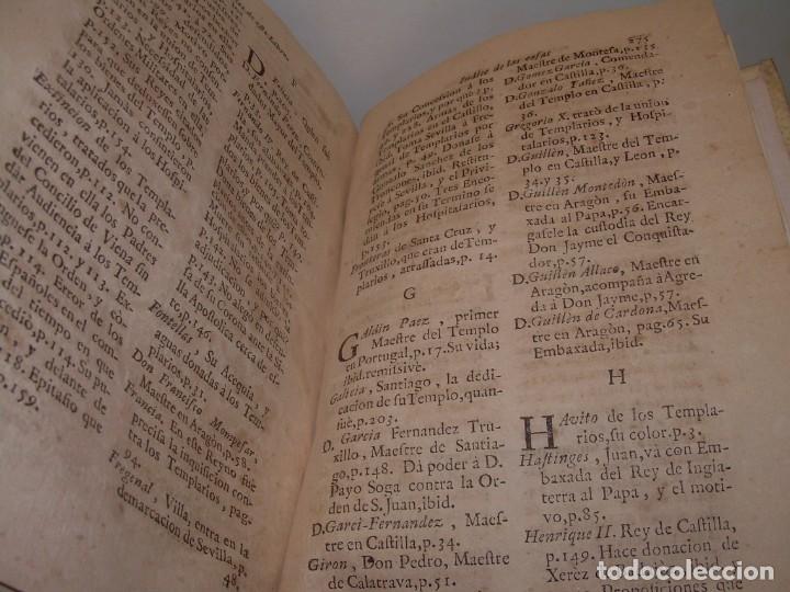 Libros antiguos: LIBRO PERGAMINO.TEMPLARIOS DISERTACIONES HISTORICAS Y ORDEN DE CAVALLERIA..AÑO 1747 - Foto 20 - 214342911
