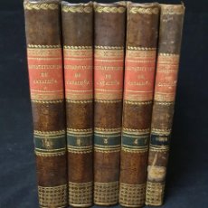 Libros antiguos: CONSTITUCIONES DE CATALUÑA - 1832 - 4 TOMOS Y INDICE - PEDRO NOLASCO - BARCELONA