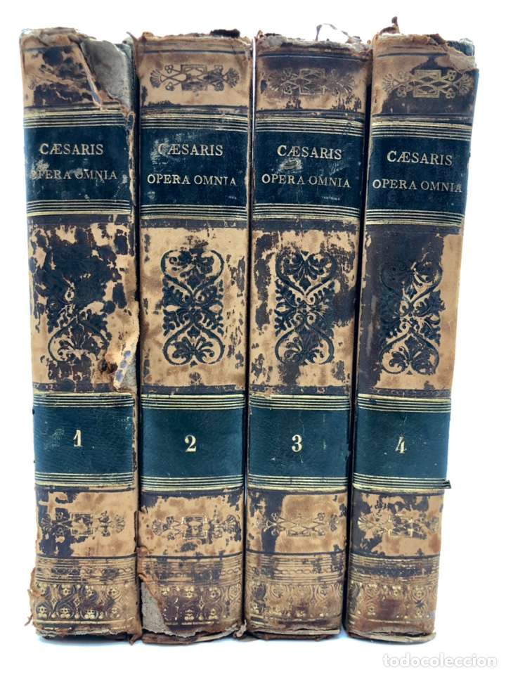 Libros antiguos: Opera Omnia Caesar, 1819. 4 tomos. Completo. - Foto 2