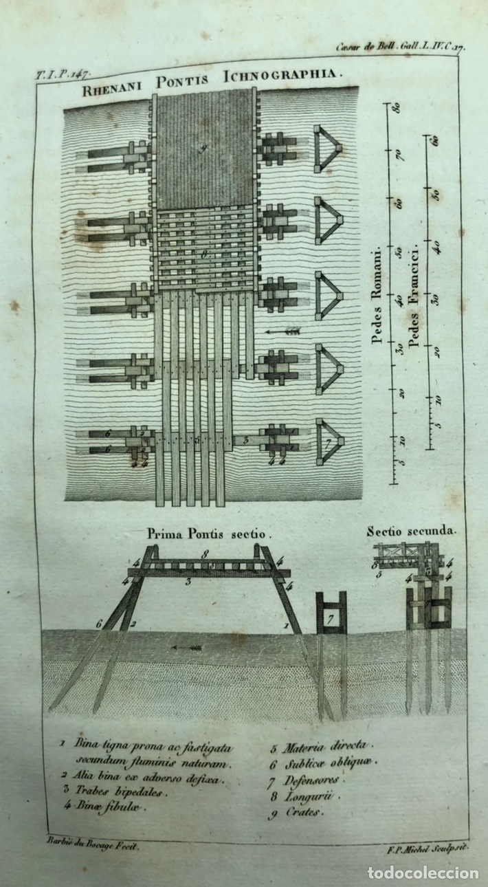 Libros antiguos: Opera Omnia Caesar, 1819. 4 tomos. Completo. - Foto 11