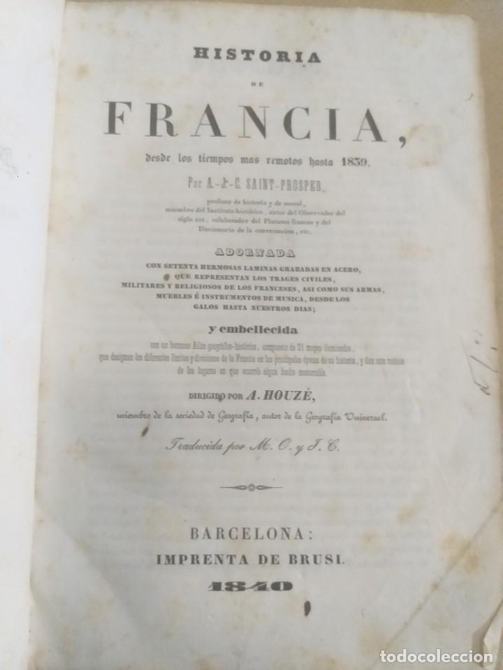 Libros antiguos: Historia de Francia - Foto 1