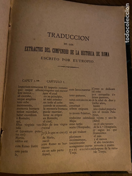 Libros antiguos: Extractos del comprendido de la historia de Roma. - Foto 6