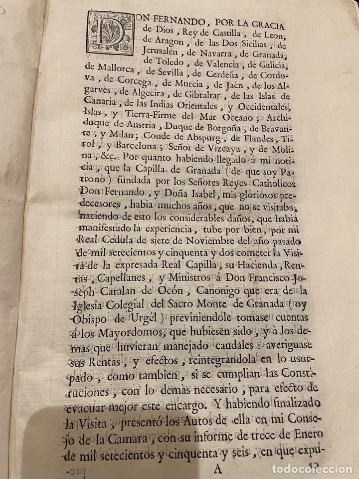 Libros antiguos: Constituciones de la Capilla Real de Granada - Foto 3