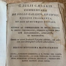Libros antiguos: DE BELLO GALLICO, C. JULIIS CAESARIS (BOLS,8). Lote 273617863