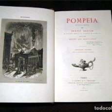 Libros antiguos: POMPEIA DÉCRITE ET DESSINÉE.... SUIVI D'UNE NOTICE SUR HERCULANUM, 1870. ERNEST BRETON
