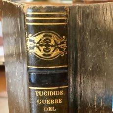 Libros antiguos: GUERRA DEL PELOPONESO- TUCIDIDES- MILANO 1830- RARO