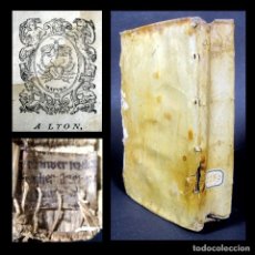 Libros antiguos: AÑO 1594 SUPERSTICIÓN CURIOSIDADES COSTUMBRES MORALIA DE PLUTARCO PERGAMINO SOLO 5 EN EL MUNDO. Lote 284791358