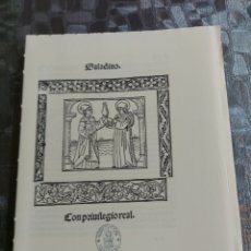 Libros antiguos: COMPENDIO DE LOS BOTICARIOS. 1515. SALADINO ASCULANUS / ALONSO RODRÍGUEZ DE TUDELA. FACSÍMIL