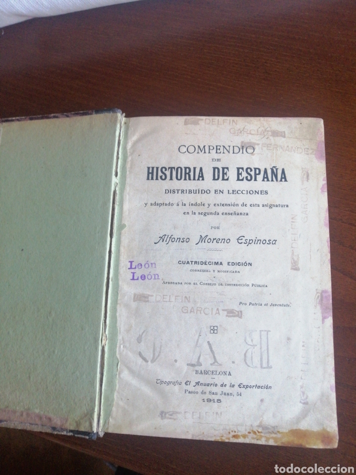 Libros antiguos: Compendio Historia de Espa&ntilde;a - Foto 3
