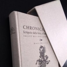 Libri antichi: FACSIMIL ”CHRONICA DEL REY DON JAUME PRIMER” 1558. NUEVO, EN ESTUCHE. Lote 311015538