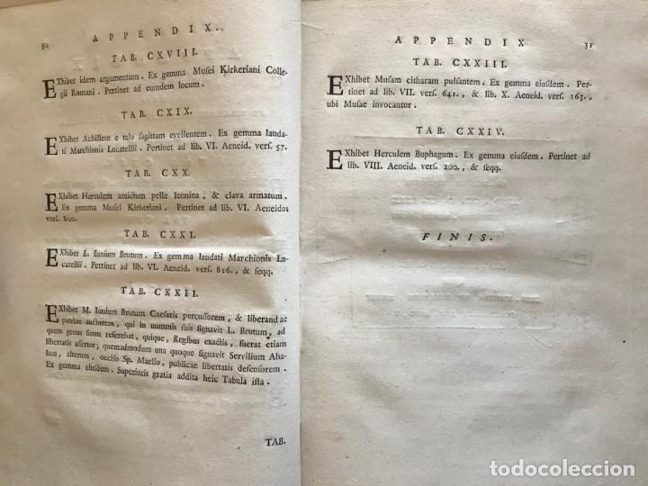 Libros antiguos: PICTURAE ANTIQUISSIMI VIRGILLIANI ...., 1782. Virgilio/Bartoli. Frontispicio y 125 grabados - Foto 21 - 311542713