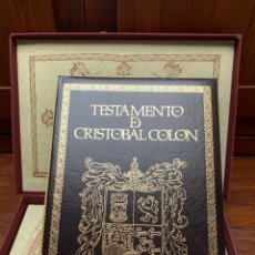 Libros antiguos: TESTAMENTO DE CRISTÓBAL COLÓN. Lote 338180573