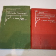 Libros antiguos: ZABALA HISTORIA UNIVERSAL TOMOS 1 Y 2. Lote 317184143
