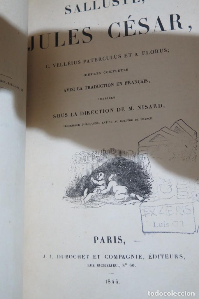 Libros antiguos: 1845.- SALLUSTE. JULES CESAR - Foto 2