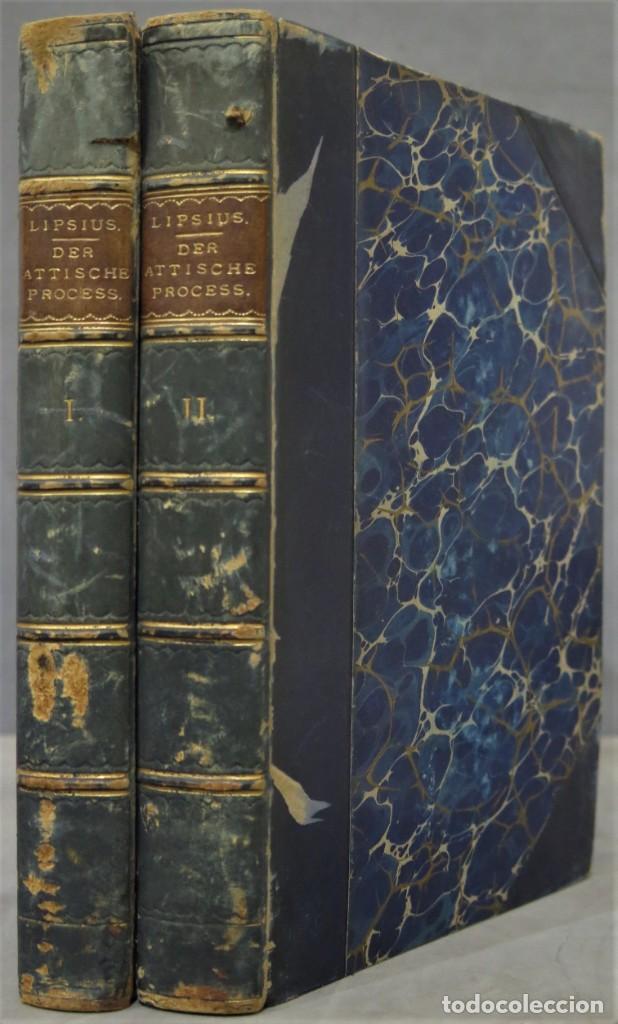 Libros antiguos: 1883.- Der Attische Process. Lipsius. 2 TOMOS - Foto 1