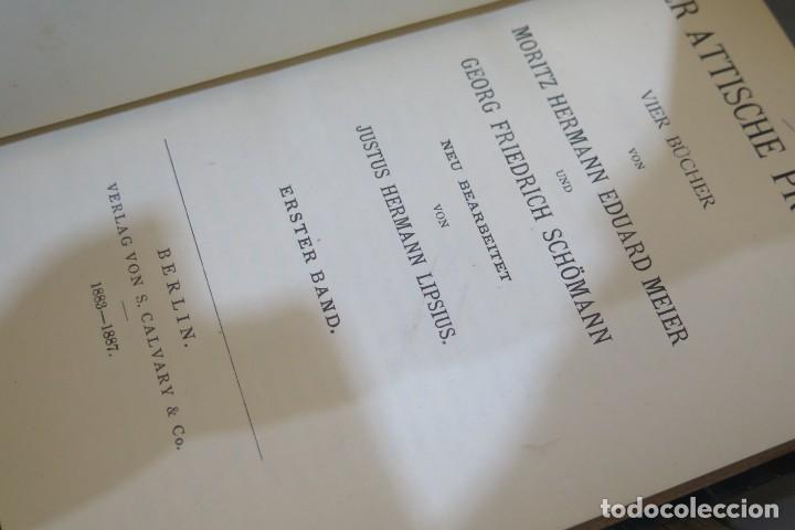 Libros antiguos: 1883.- Der Attische Process. Lipsius. 2 TOMOS - Foto 2