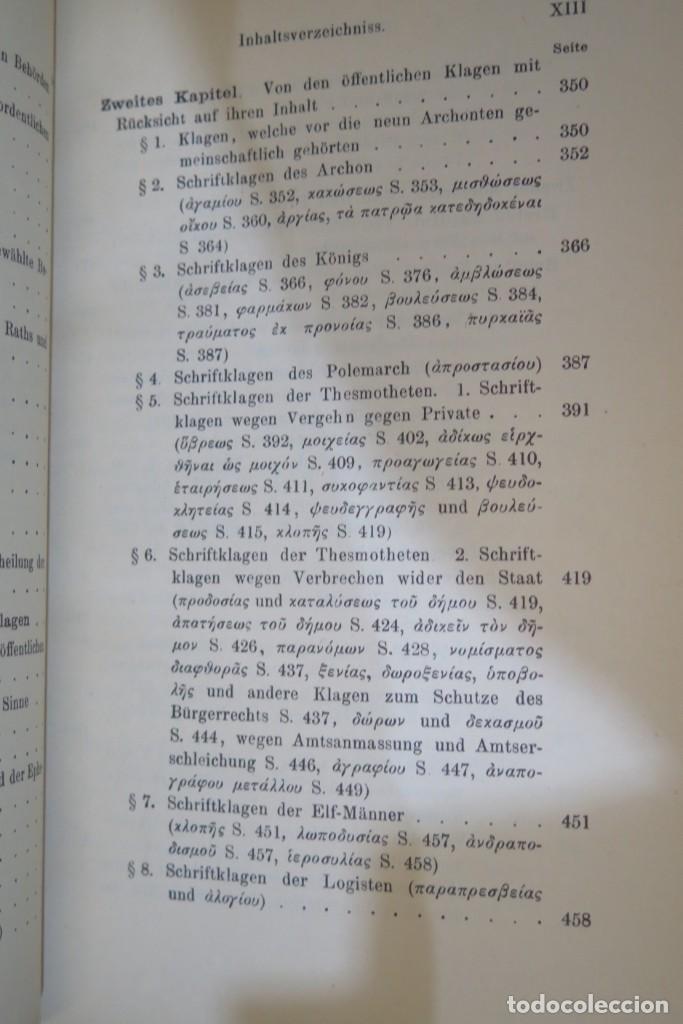 Libros antiguos: 1883.- Der Attische Process. Lipsius. 2 TOMOS - Foto 5