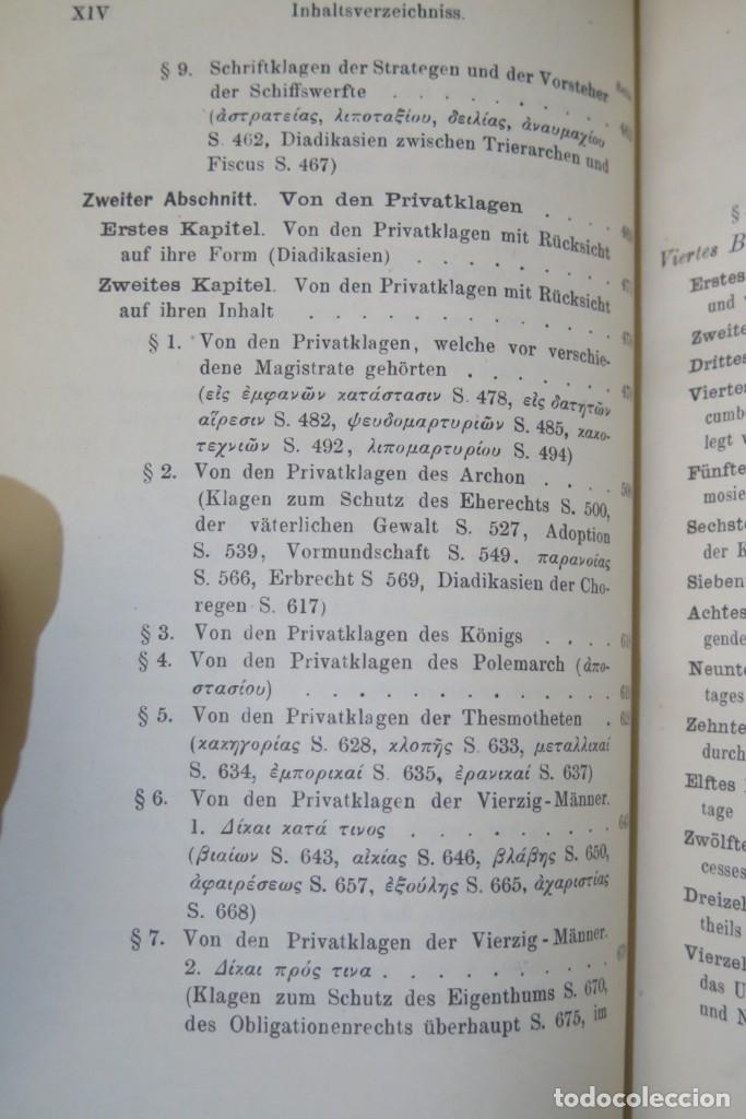 Libros antiguos: 1883.- Der Attische Process. Lipsius. 2 TOMOS - Foto 6