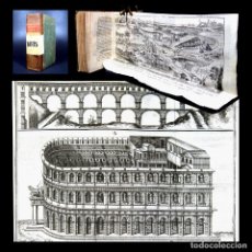 Libros antiguos: AÑO 1746 PRIMERA EDICIÓN ACUEDUCTO CALZADA ROMANA TEATRO MARCELO MONUMENTOS ROMA ITALIANO GRABADOS. Lote 323108268