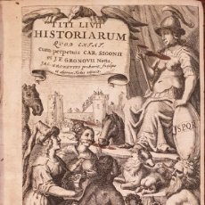 Libros antiguos: AÑO 1678 – TITO LIVIO – HISTORIARUM AB URBE CONDITA (3 TOMOS, OBRA COMPLETA) – ELZEVIR, WILLEMS 1568