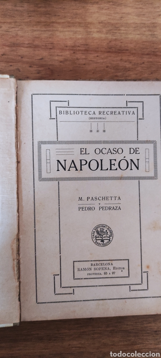 Libros antiguos: El Ocaso De Napole&oacute;n - Foto 2