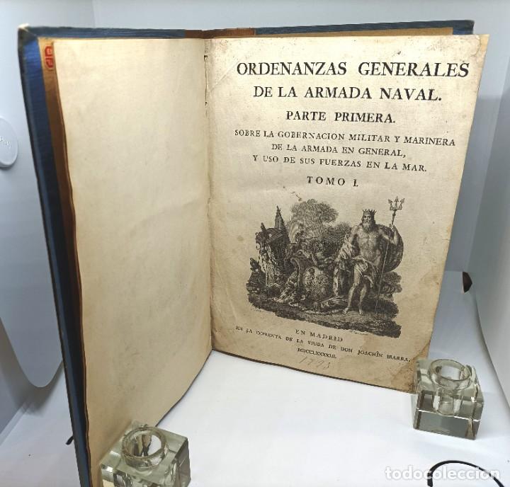 libro de ordenanzas de la armada naval dos vol Buy Antique