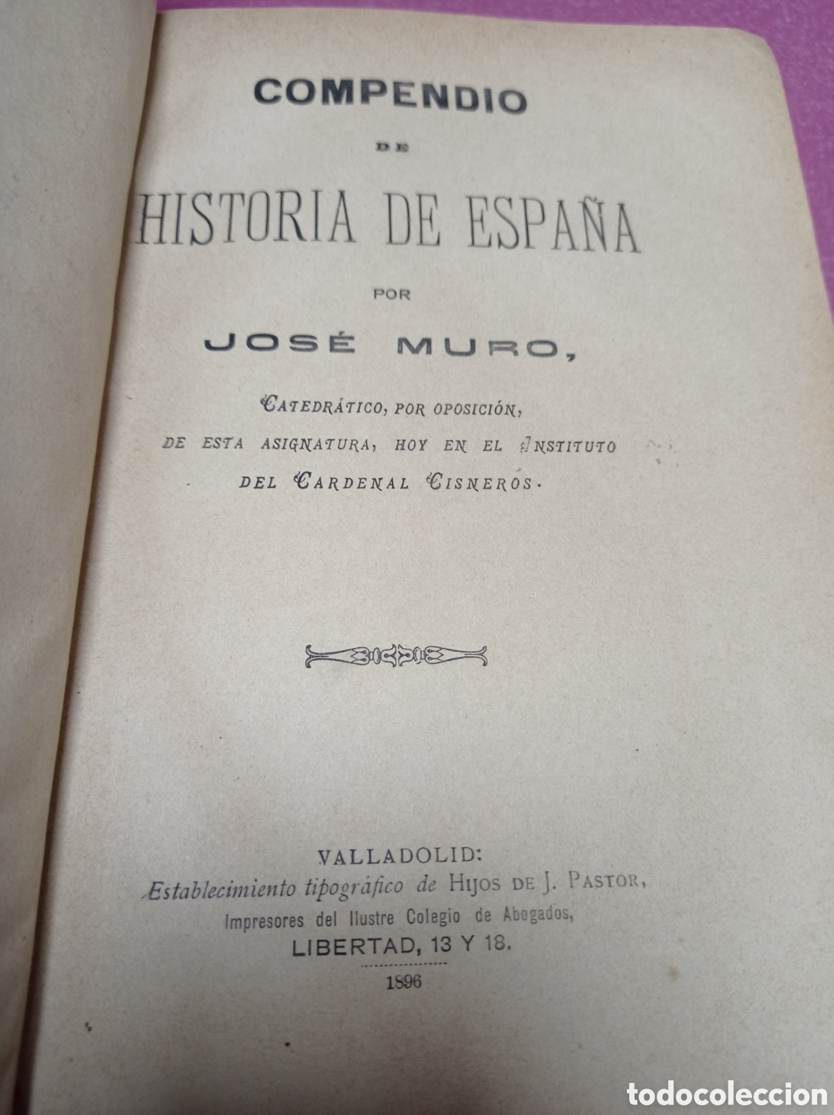 Libros antiguos: Compendio de Historia de Espa&ntilde;a - Foto 6