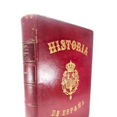 Libros antiguos: HISTORIA DE ESPAÑA. DON MODESTO LAFUENTE. TOMO VI. MONTANER Y SIMÓN. 1882. GRAN ESCUDO EN PLANO.. Lote 389931584