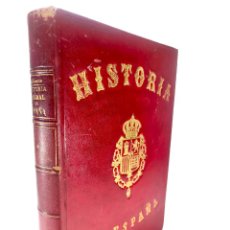 Libros antiguos: HISTORIA DE ESPAÑA. DON MODESTO LAFUENTE. TOMO V. MONTANER Y SIMÓN. 1880. GRAN ESCUDO EN PLANO.. Lote 389932174