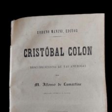 Libros antiguos: CRISTOBAL COLÓN - DESCUBRIMIENTO DE LAS AMERICAS - TOMO IV - M. ALFONSO DE LAMARTINE - 1868. Lote 395330154