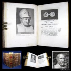 Libros antiguos: AÑO 1790 PRIMERA EDICIÓN EN CASTELLANO OBRA MAESTRA DE LA IMPRENTA REAL VIDA DE CICERÓN GRABADOS T2