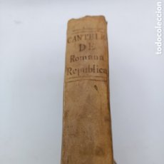 Libros antiguos: DE ROMANA REPÚBLICA SIVE DE RE MILITARI & CIVILI ROMANUM 1741. Lote 396558289