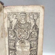 Libros antiguos: BELGII CONFEDERATI RESPUBLICA: SEV GELRIAE, HOLLAND, ZELAND, TRAJECT, FRIS... ELZEVIRIANA - 1630