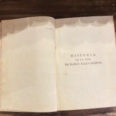 Libros antiguos: HISTORIA DE LA VIDA DE MARCO TULIO CICERON 1790 TOMO II