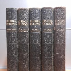 Libros antiguos: HISTORIA DE ESPAÑA. INSTITUTO GALLACH. PRIMERA EDICIÓN, 5 TOMOS. EDITADOS ENTRE 1934 Y 1943.. Lote 401527379