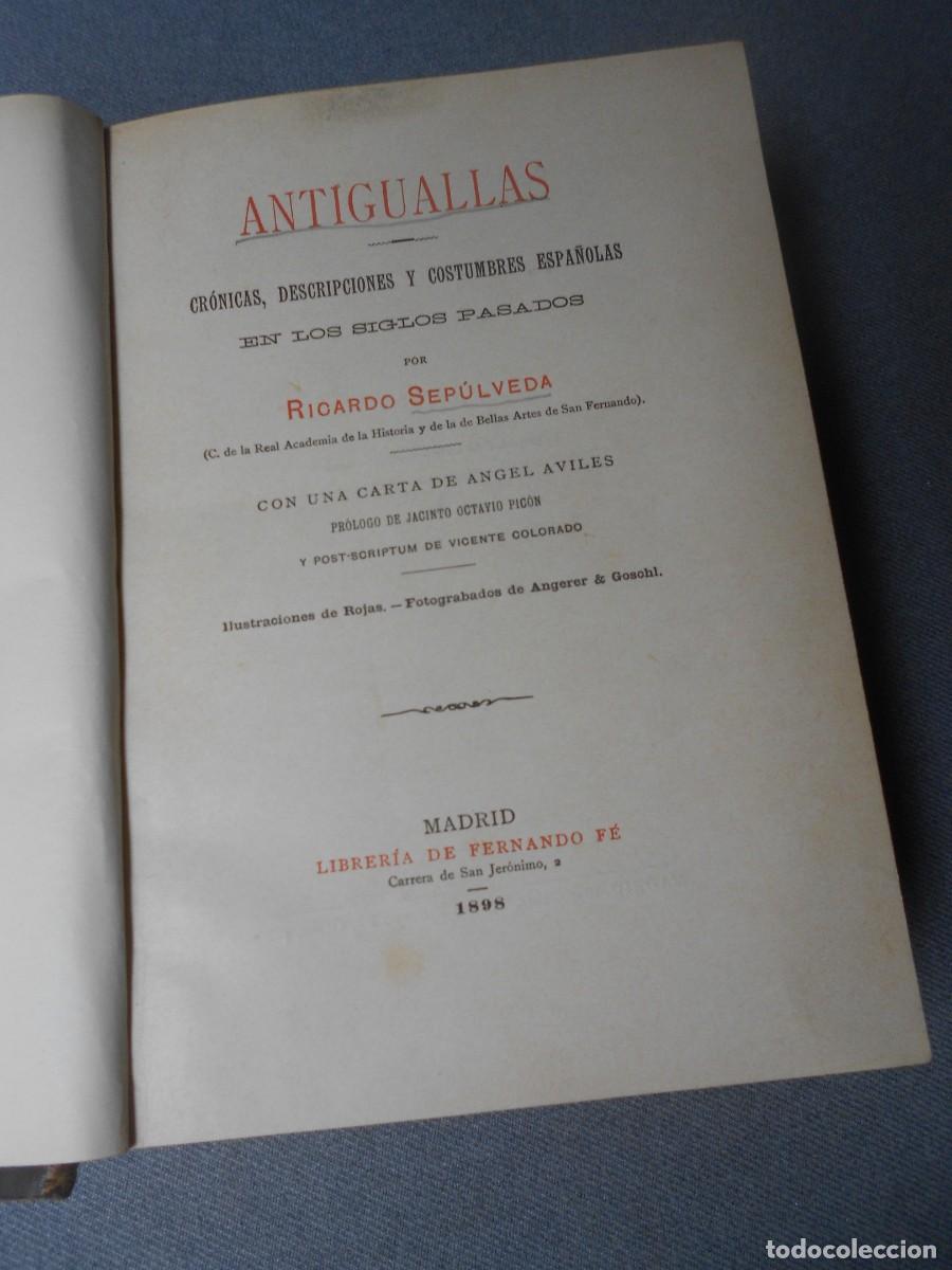 Libros antiguos: ANTIGUALLAS - Foto 2