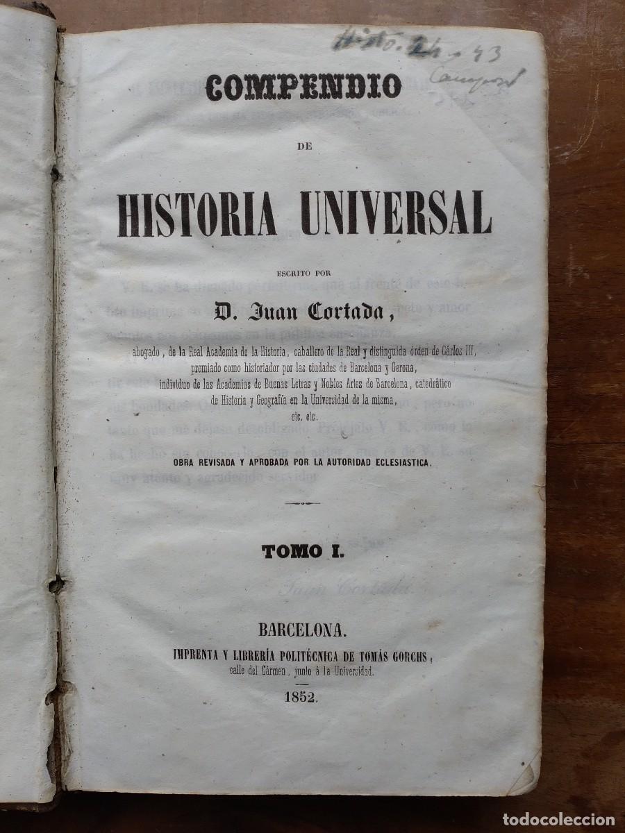 Libros antiguos: Historia universal 1852 - Foto 3