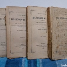 Libros antiguos: DEFENSA HISTÓRICA...DEL SEÑORÍO DE VIZCAYA... OBRA COMPLETA 4 VOL. I-IV. NOVIA DE SALCEDO. 1851/2