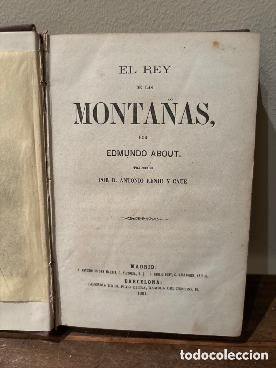 Libros antiguos: Libro el rey de las monta&ntilde;as. - Foto 4