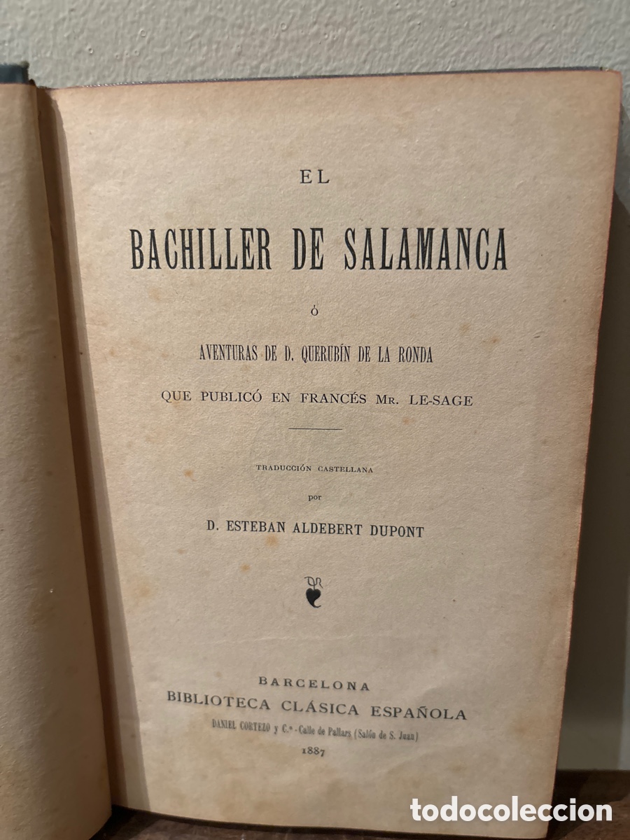 Libros antiguos: Libro el bachiller de Salamanca - Foto 4