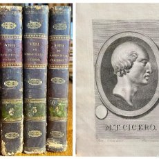 Libros antiguos: HISTORIA VIDA CICERON- OBRA COMPLETA- GRABADOS- CONYERS MIDDLETON- 1804
