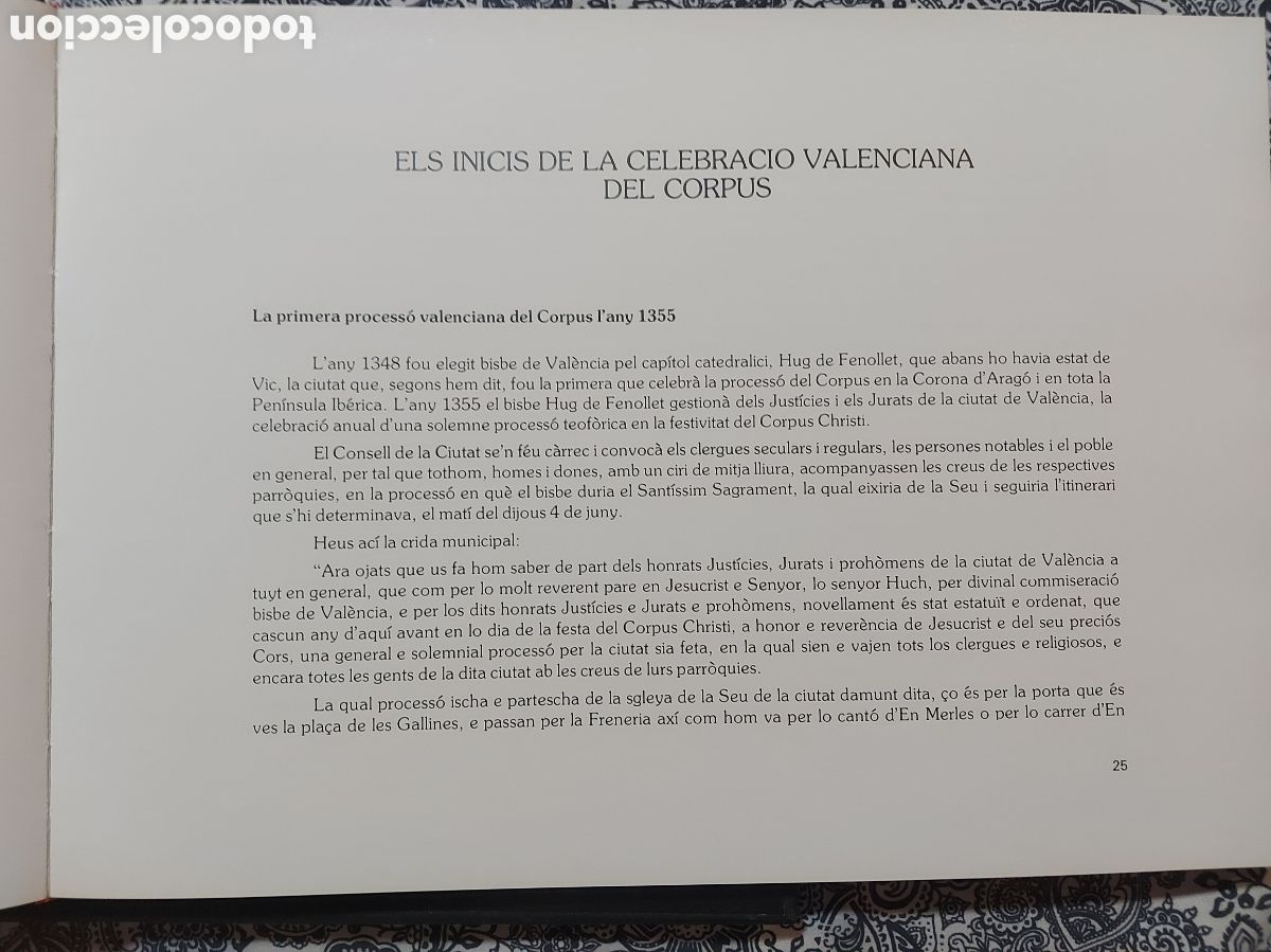 Libros antiguos: LA PROCESS&Oacute; VALENCIANA DEL CORPUS. - Foto 4