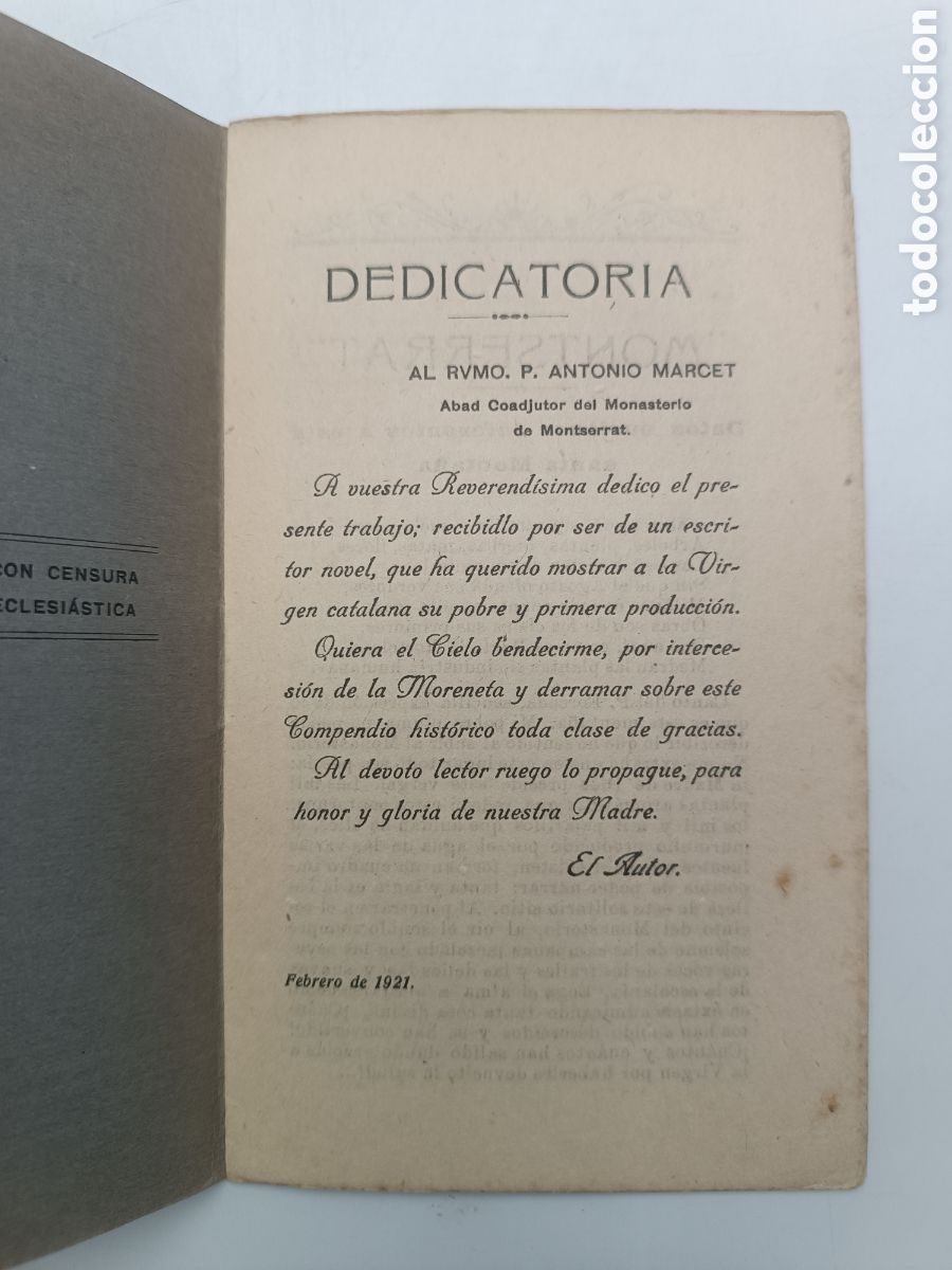 Libros antiguos: Montserrat datos curiosos 1921 - Foto 2