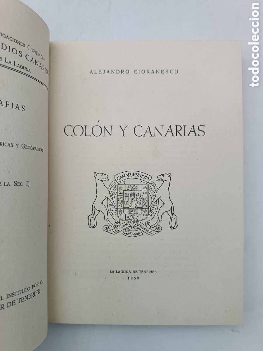 Libros antiguos: Canarias y Col&oacute;n 1959 - Foto 2