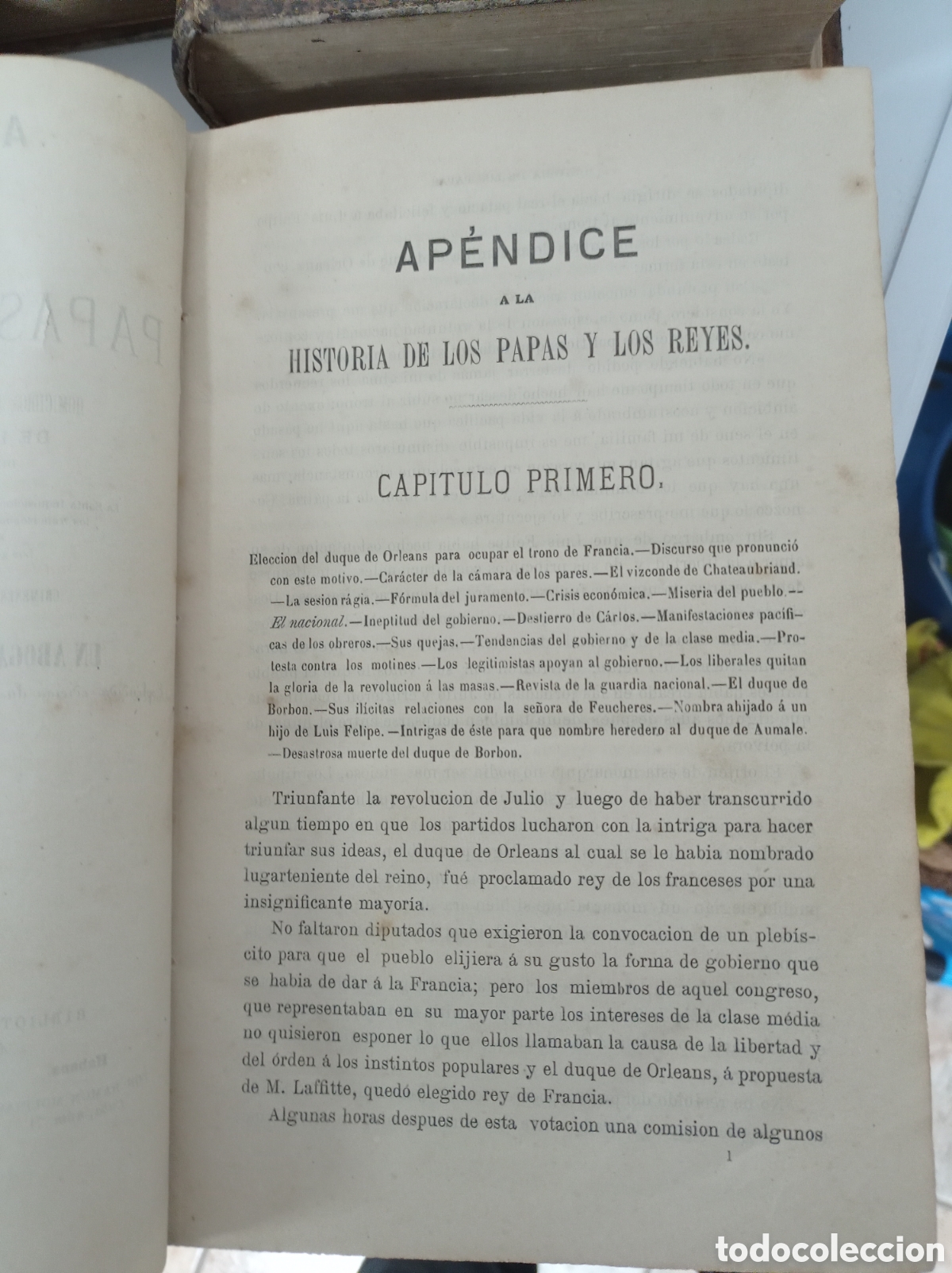 Libros antiguos: HISTORIA DE LOS PAPAS Y LOS REYES - Foto 12