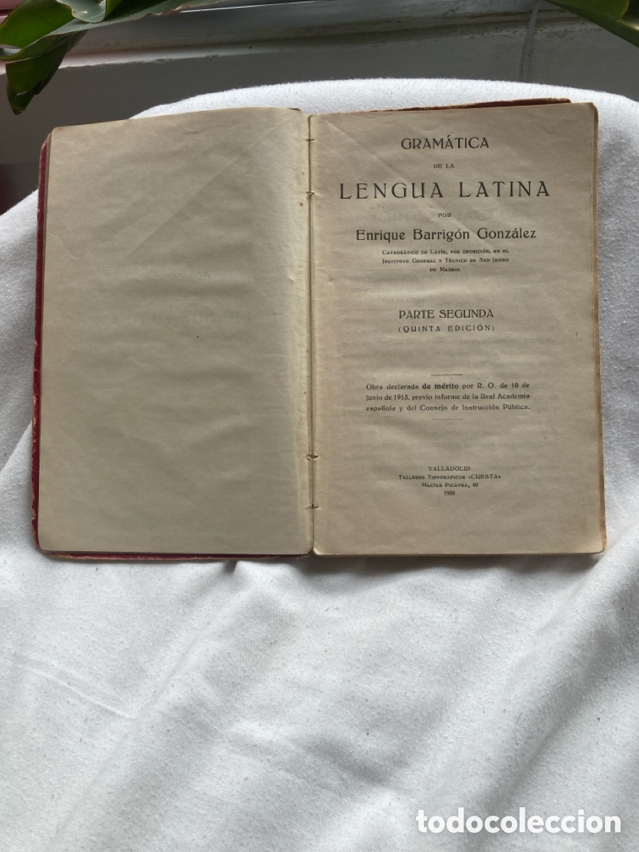 Libros antiguos: GRAM&Aacute;TICA DE LA LENGUA LATINA - Foto 3